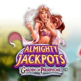 Almighty Jackpots: Garden of Persephone casino game by Novomatic – featured logo at Ginja Casino