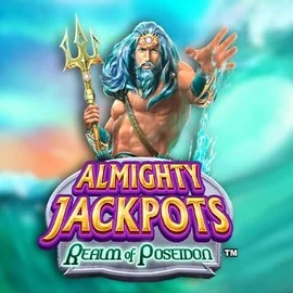 Almighty Jackpots – Realm of Poseidon game by Novomatic – logo hosted on Ginja Casino