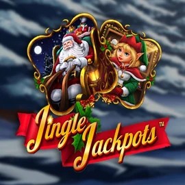 Jingle Jackpots slot visual from Dragon Gaming available on casinoginja.org