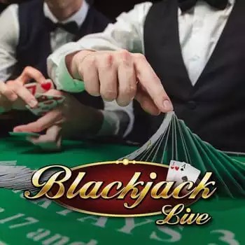 Live Blackjack logo – Live Casino by Evolution at Ginja Casino