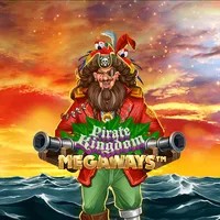 Pirate Kingdom Megaways online game logo by Iron Dog Studio on casinoginja.org