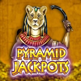 Pyramid Jackpots slot logo by King Show Games at Ginja Casino