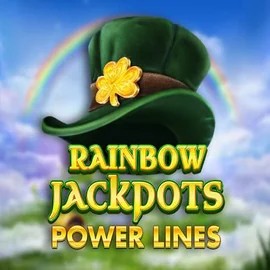 Official Jackpots logo: Rainbow Jackpots Power Lines by Red Tiger Gaming at Ginja Casino