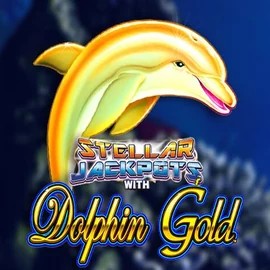 Dolphin Gold with Stellar Jackpots logo by Lightning Box Game Ginja Casino