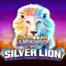 Stellar Jackpots with Silver Lion logo – Jackpots by Lightning Box Game at Ginja Casino