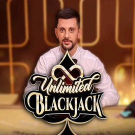 Unlimited Blackjack logo by Ezugi at Ginja Casino