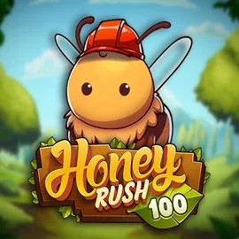 Honey Rush 100 slot logo by Play'n GO at Ginja Casino