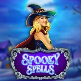 Spooky Spells slot logo by Novomatic at Ginja Casino
