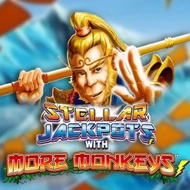 Try Stellar Jackpots with More Monkeys slot by Lightning Box Game on casinoginja.org – logo image