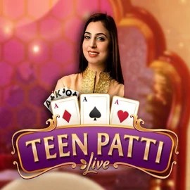 Teen Patti slot logo by Evoplay at Ginja Casino