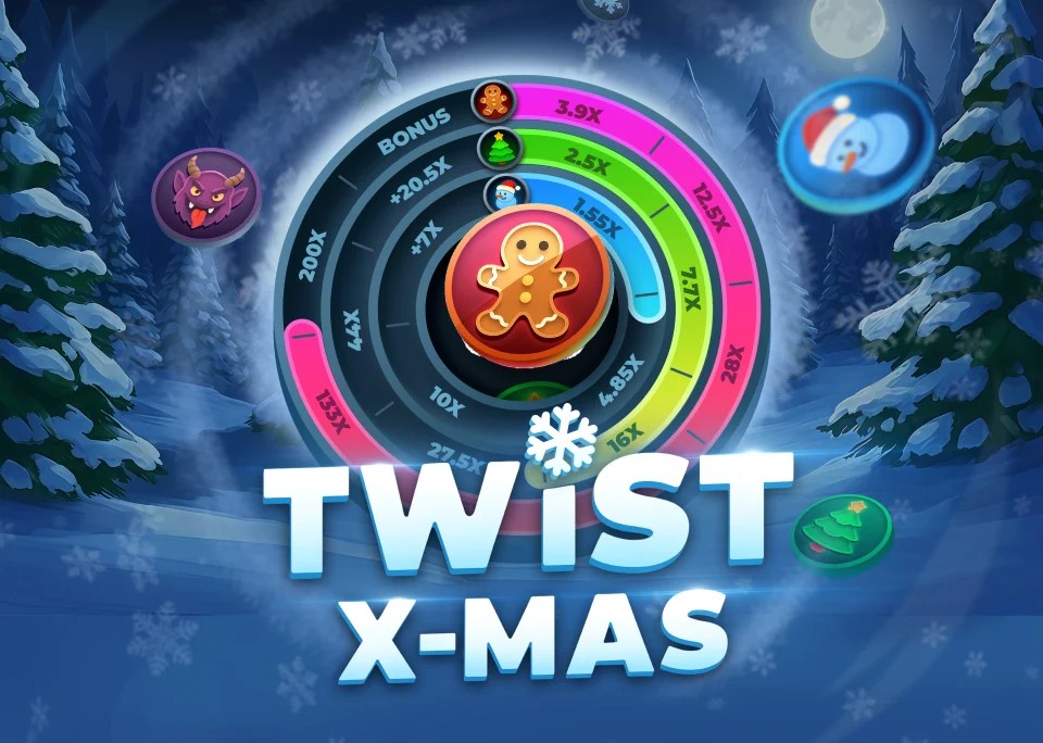 Twist X-mas by InOut, showcased at casinoginja.org – game logo